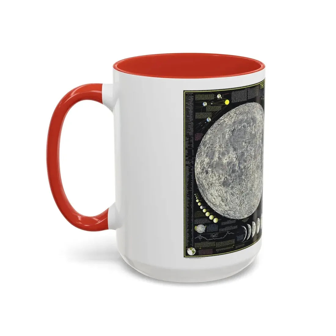 Space - The Moon (1969) (Map) Accent Coffee Mug - Go Mug Yourself