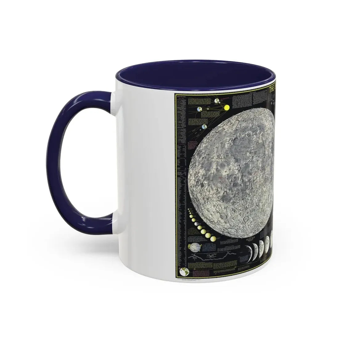 Space - The Moon (1969) (Map) Accent Coffee Mug - Go Mug Yourself