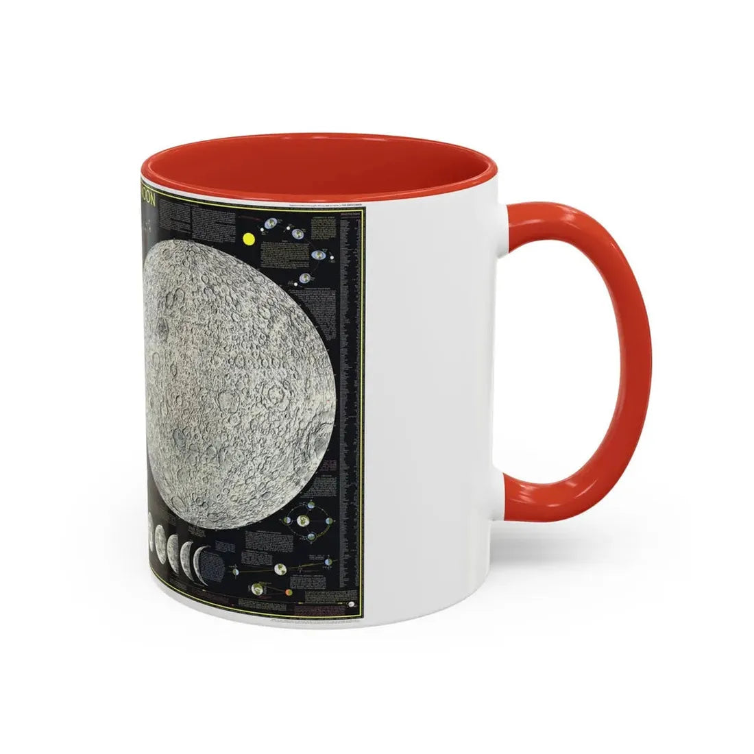 Space - The Moon (1969) (Map) Accent Coffee Mug - Go Mug Yourself