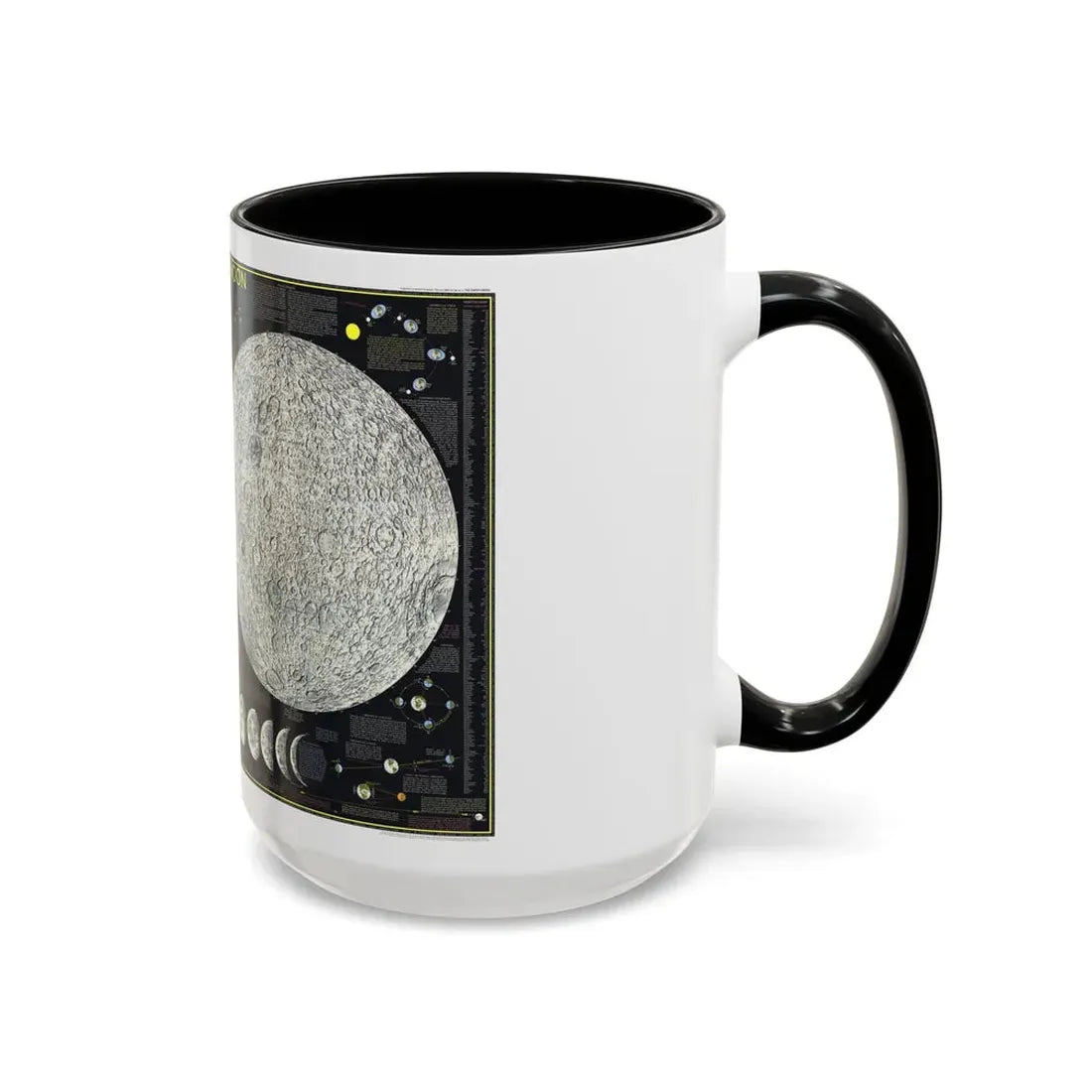 Space - The Moon (1969) (Map) Accent Coffee Mug - Go Mug Yourself