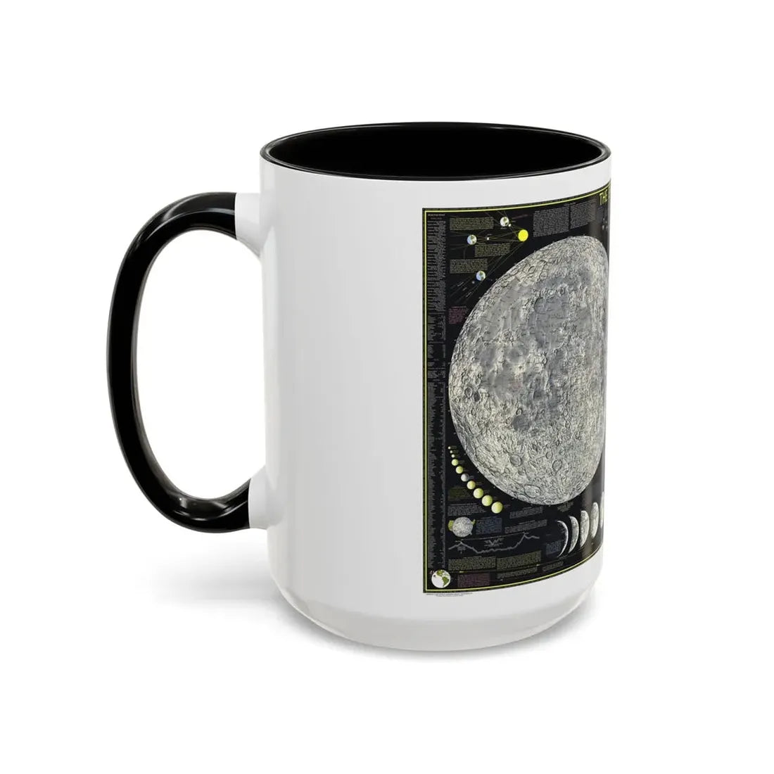 Space - The Moon (1969) (Map) Accent Coffee Mug - Go Mug Yourself