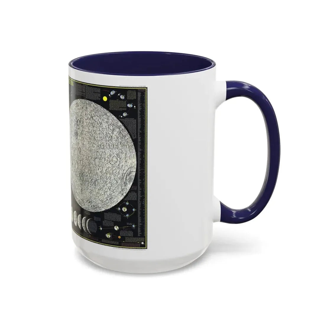 Space - The Moon (1969) (Map) Accent Coffee Mug - Go Mug Yourself