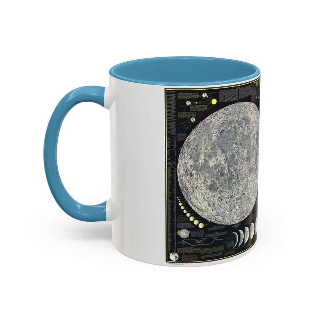 Space - The Moon (1969) (Map) Accent Coffee Mug - Go Mug Yourself