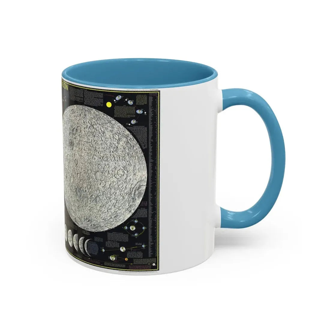 Space - The Moon (1969) (Map) Accent Coffee Mug - Go Mug Yourself