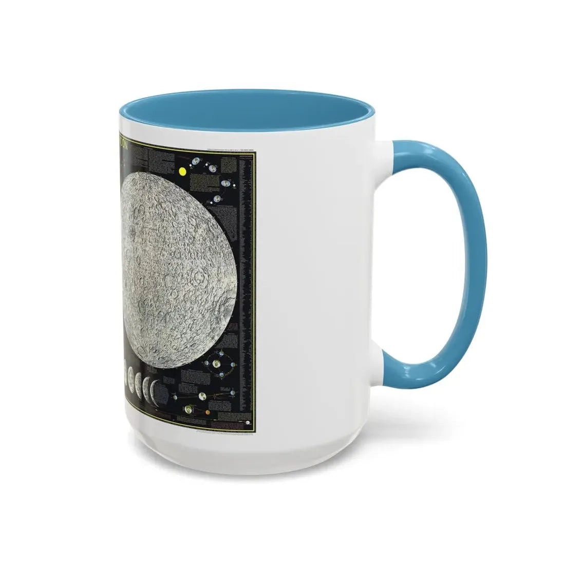 Space - The Moon (1969) (Map) Accent Coffee Mug - Go Mug Yourself