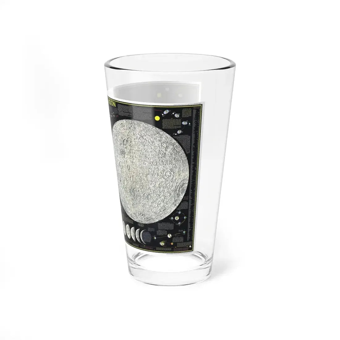 Space - The Moon (1969) (Map) Pint Glass 16oz - Go Mug Yourself