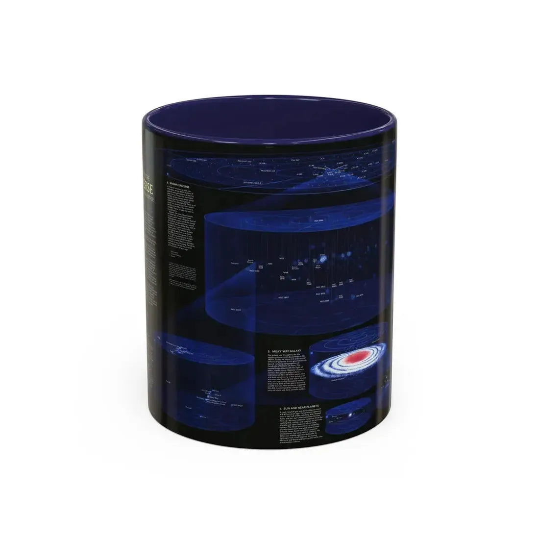 Space - The Universe - Through Time and Space (1983) (Map) Accent Coffee Mug 11oz Navy - Go Mug Yourself