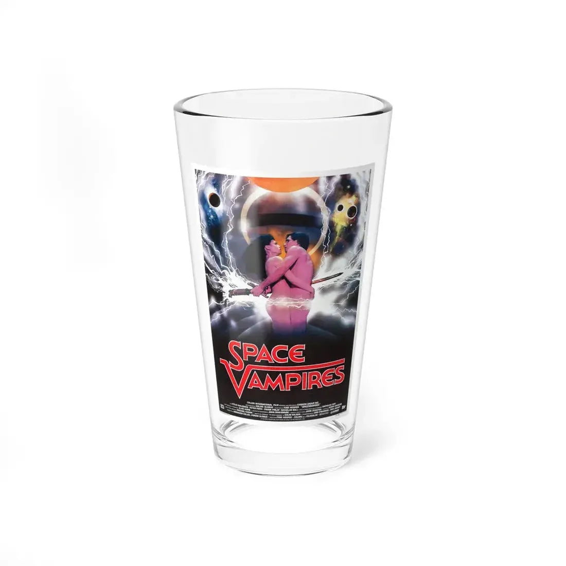 SPACE VAMPIRES (LIFEFORCE) ITALIAN 1985 Movie Poster - Pint Glass 16oz 16oz - Go Mug Yourself