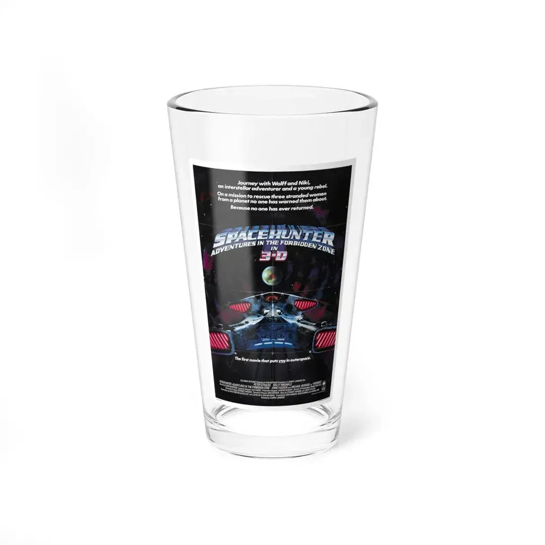 SPACEHUNTER - ADVENTURES IN THE FORBIDDEN ZONE (2) 1983 Movie Poster - Pint Glass 16oz 16oz - Go Mug Yourself