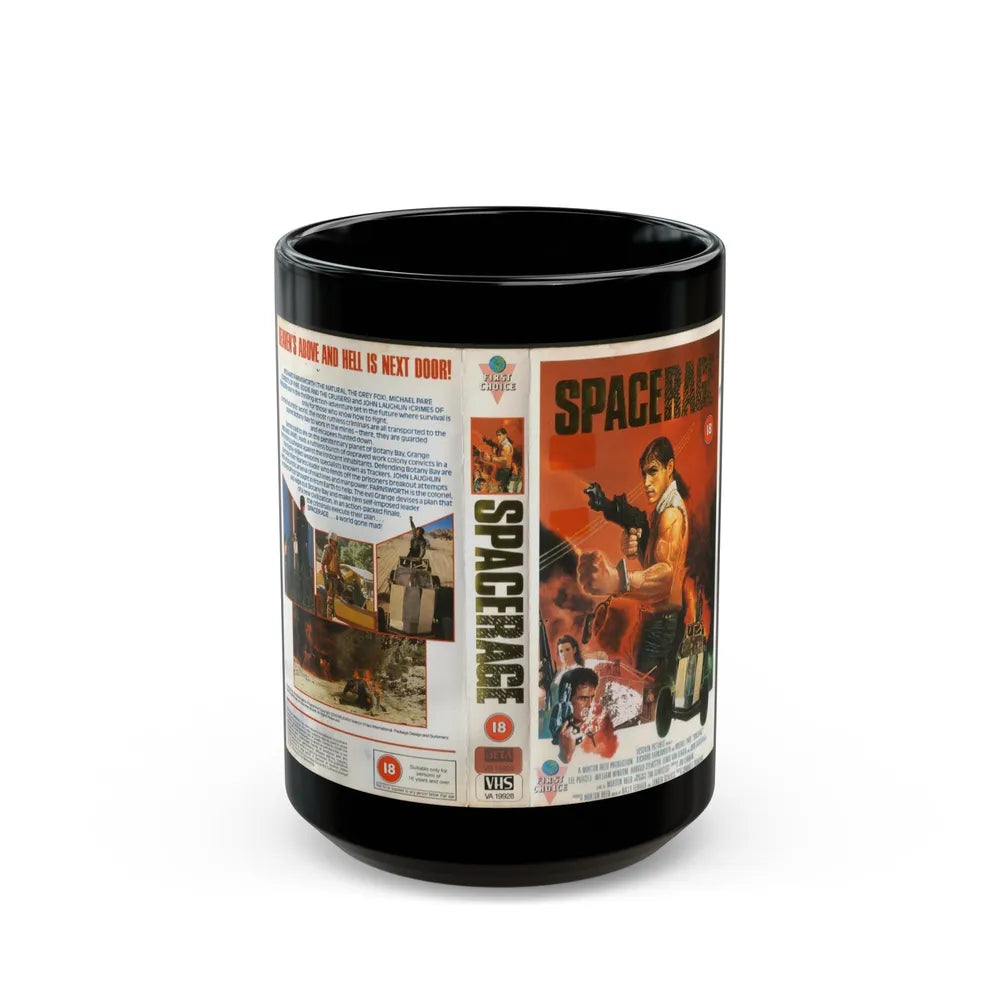 SPACERAGE (VHS COVER) - Black Coffee Mug-15oz-Go Mug Yourself