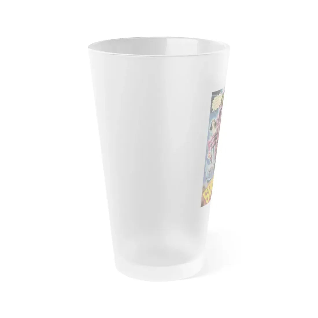 SPACESHIP (THE CREATURE WASN'T NICE) 1983 Movie Poster - Frosted Pint Glass 16oz - Go Mug Yourself