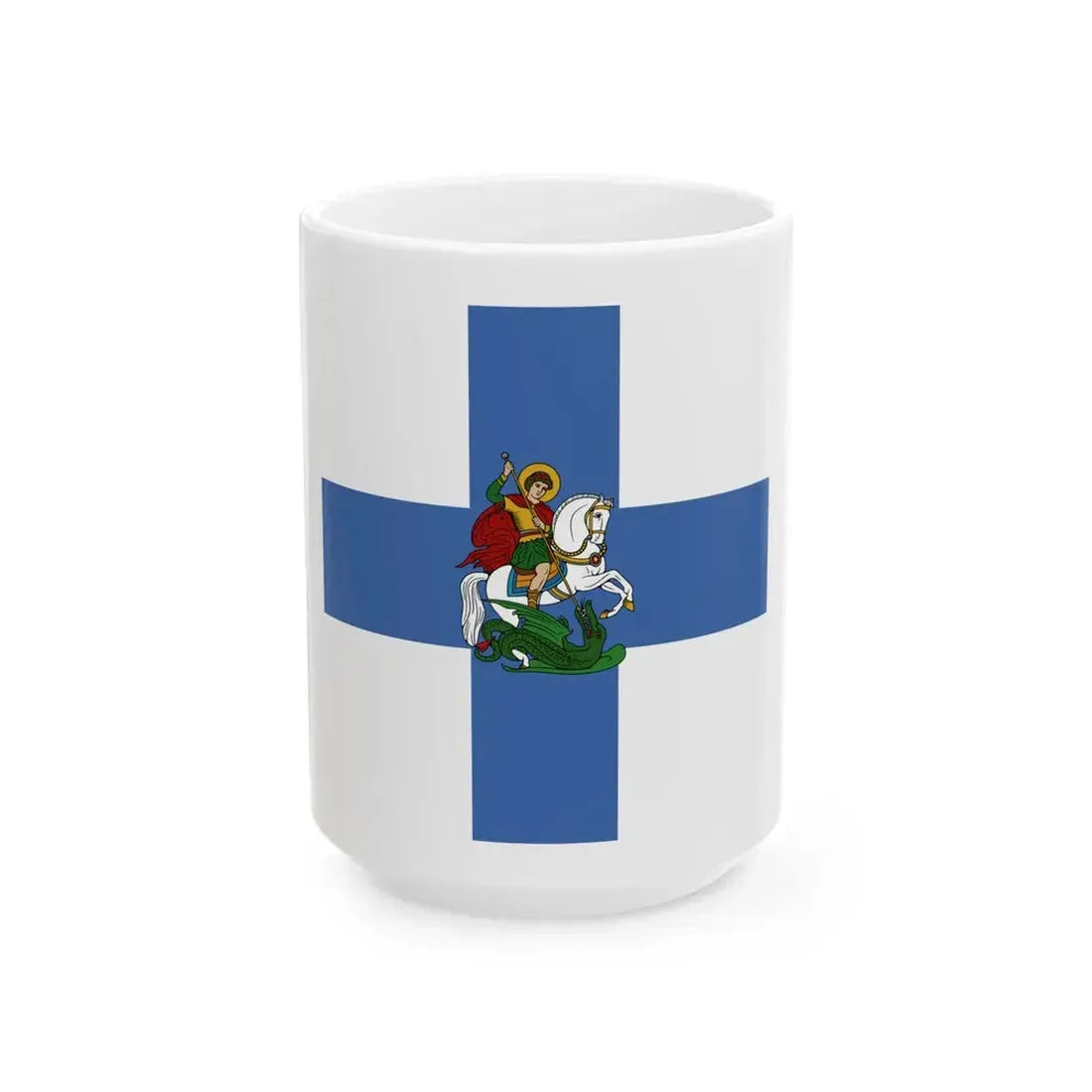 Spachides Flag (Oman) White Coffee Mug 15oz - Go Mug Yourself