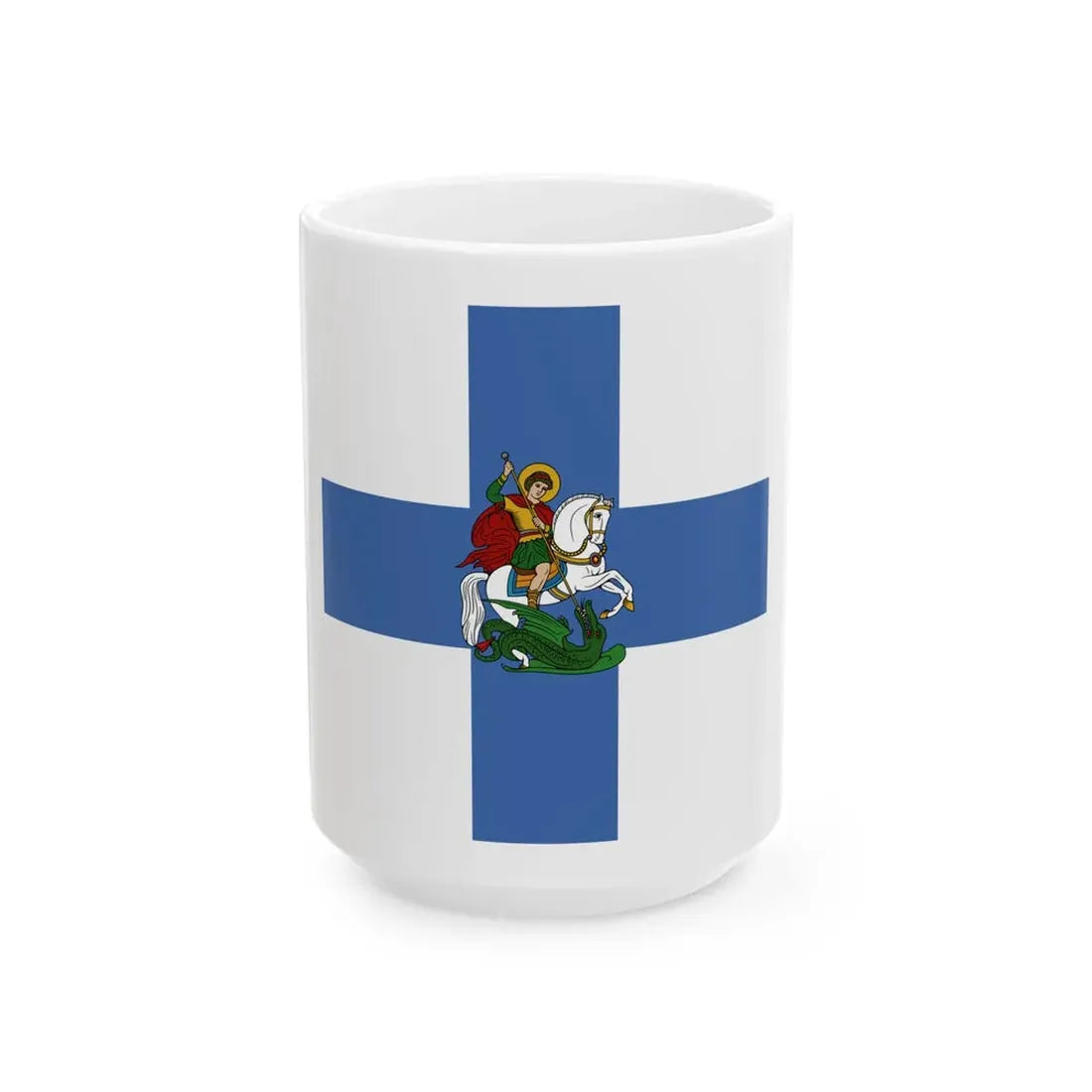 Spachides Flag (Oman) White Coffee Mug 15oz - Go Mug Yourself