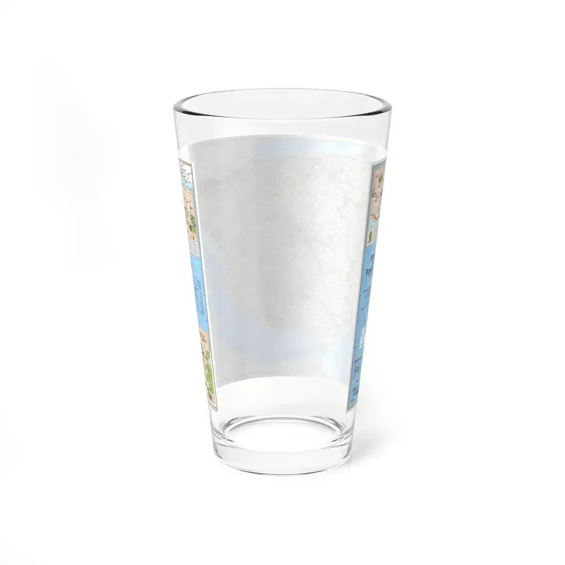 Spain and Portugal (1998) (Map) Pint Glass 16oz - Go Mug Yourself