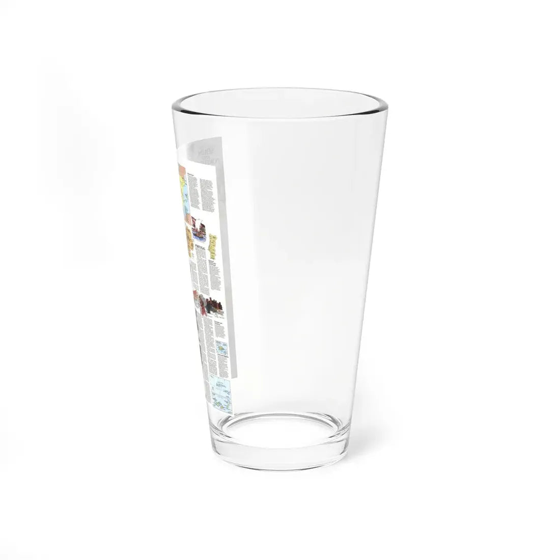 Spain and Portugal - A Traveller's Map 2 (1984) (Map) Pint Glass 16oz - Go Mug Yourself