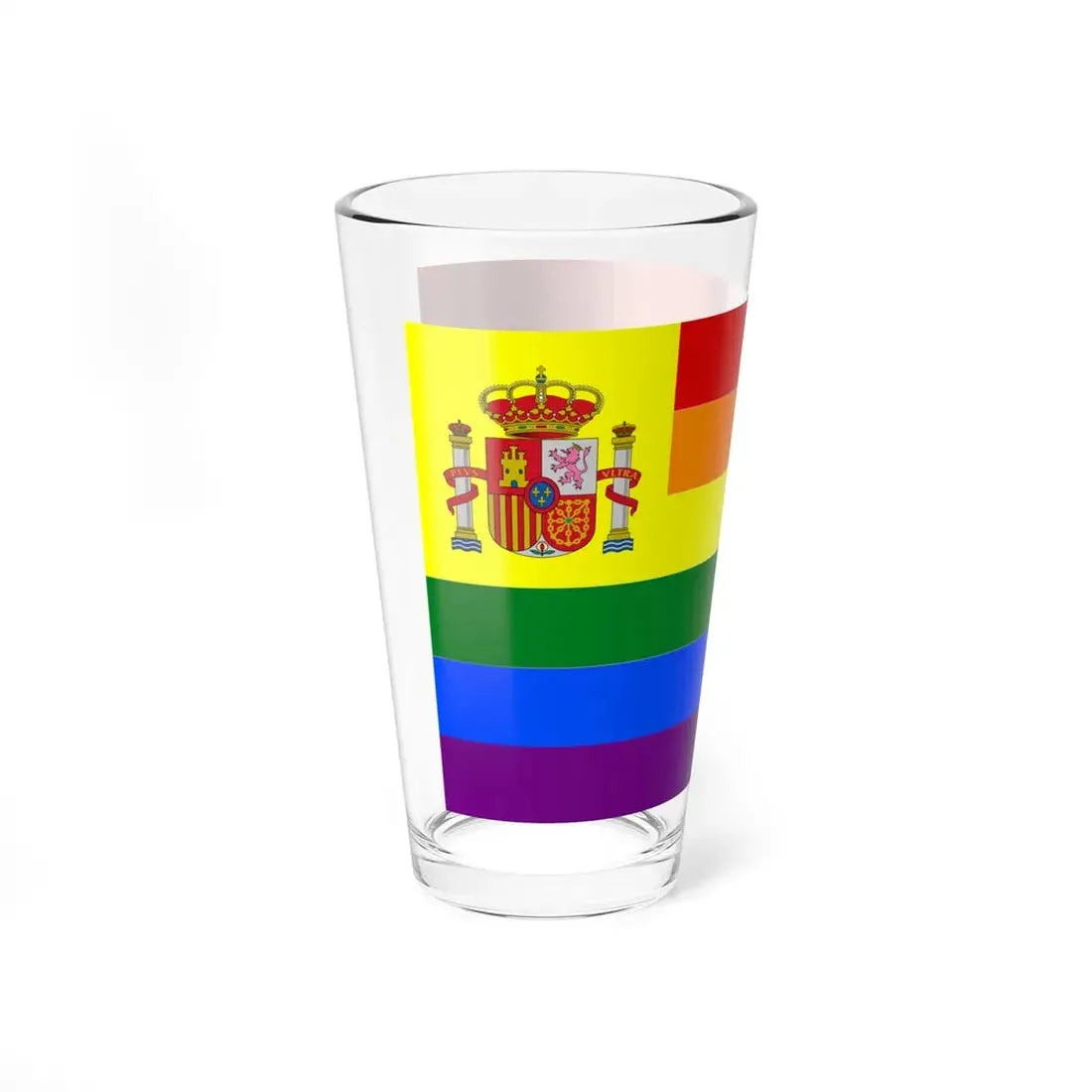 Spain Gay flag (Spain) Pint Glass 16oz - Go Mug Yourself