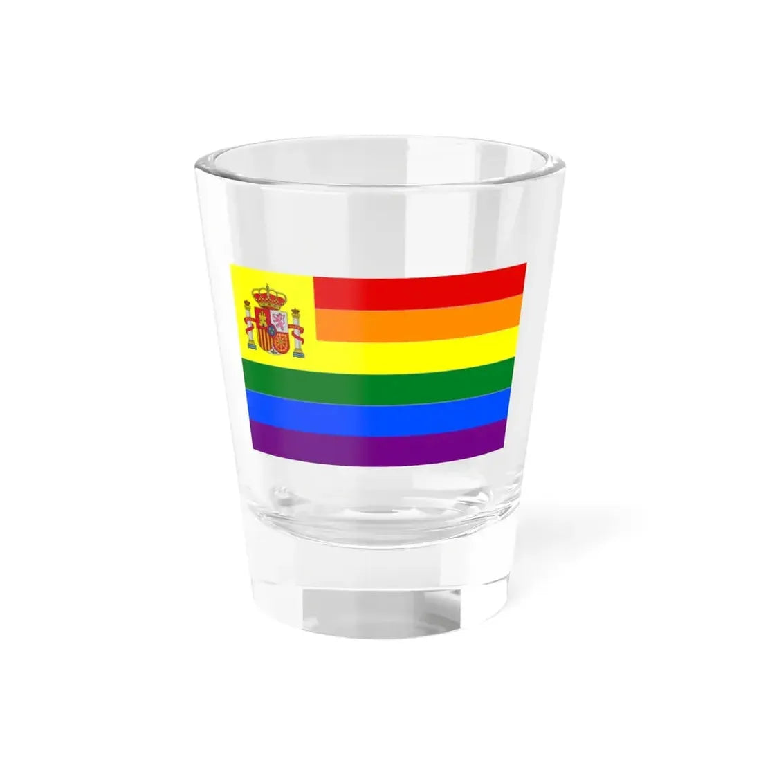 Spain Gay flag (Spain) Shot Glass 1.5oz 1.5oz - Go Mug Yourself