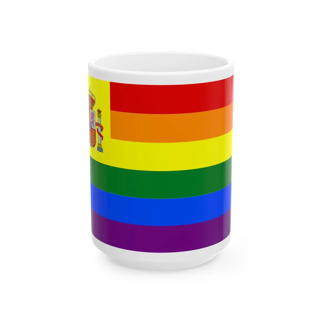 Spain Gay flag (Spain) White Coffee Mug 15oz - Go Mug Yourself