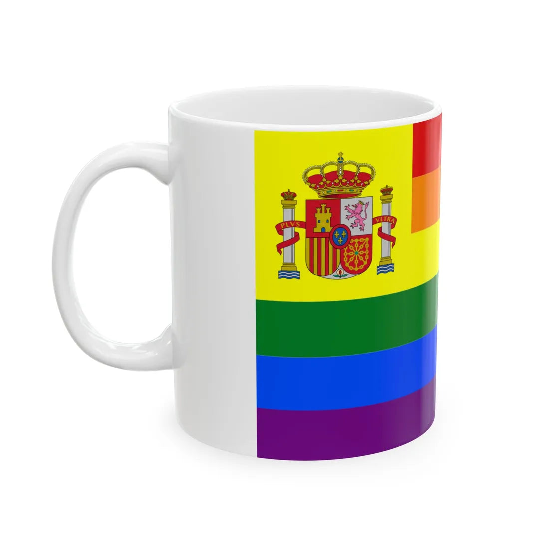 Spain Gay flag (Spain) White Coffee Mug - Go Mug Yourself