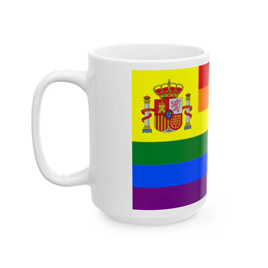 Spain Gay flag (Spain) White Coffee Mug - Go Mug Yourself