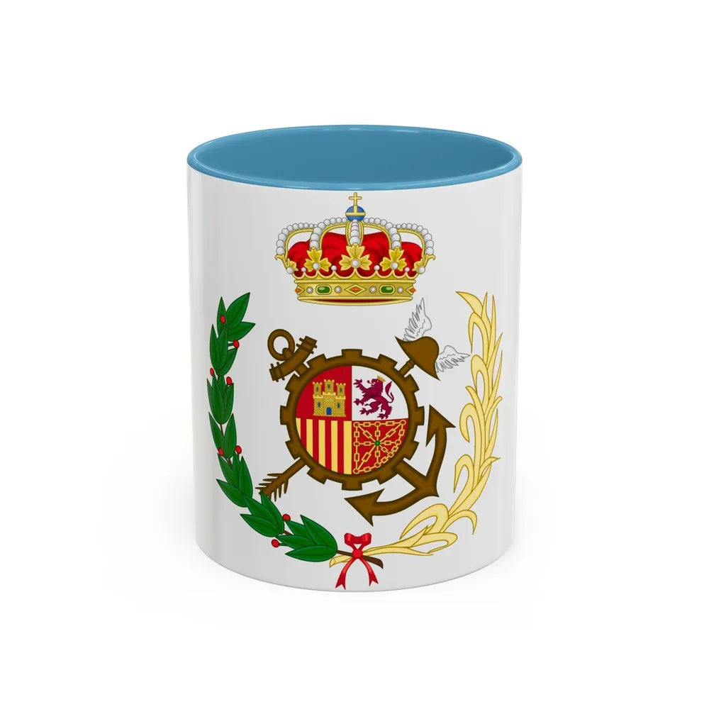 Spanish Customs Surveillance Service - Accent Coffee Mug-11oz-Light Blue-Go Mug Yourself