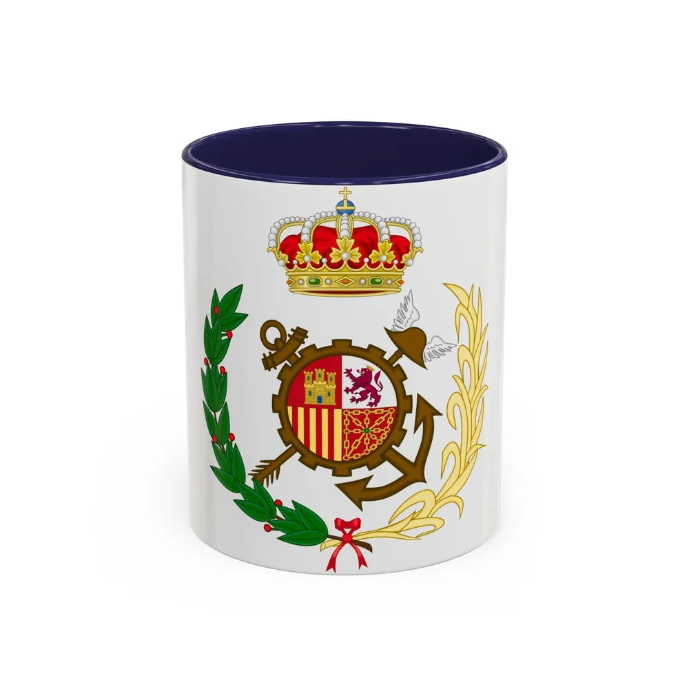 Spanish Customs Surveillance Service - Accent Coffee Mug-11oz-Navy-Go Mug Yourself