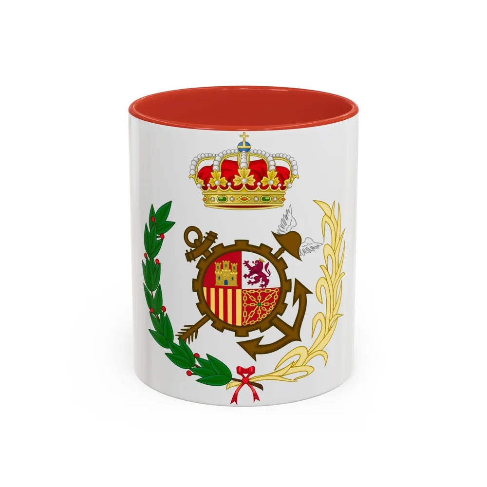 Spanish Customs Surveillance Service - Accent Coffee Mug-11oz-Red-Go Mug Yourself