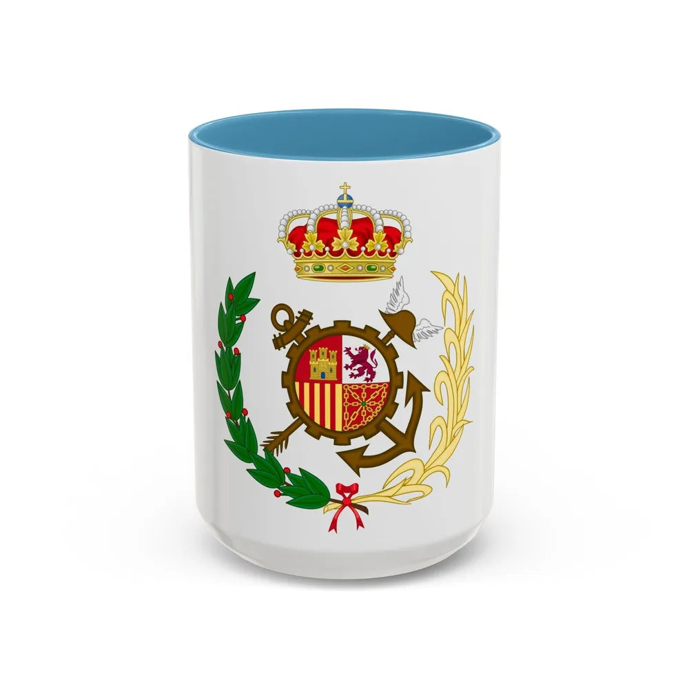 Spanish Customs Surveillance Service - Accent Coffee Mug-15oz-Light Blue-Go Mug Yourself
