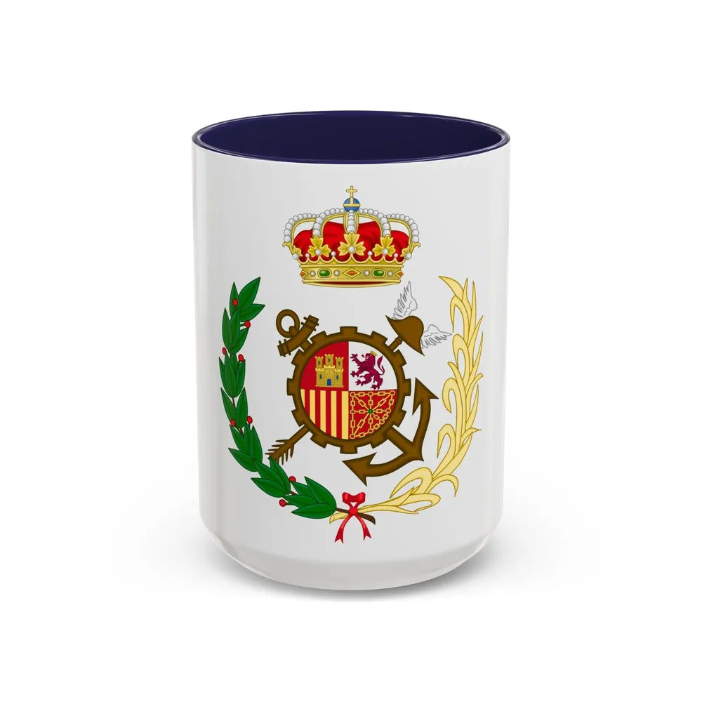 Spanish Customs Surveillance Service - Accent Coffee Mug-15oz-Navy-Go Mug Yourself