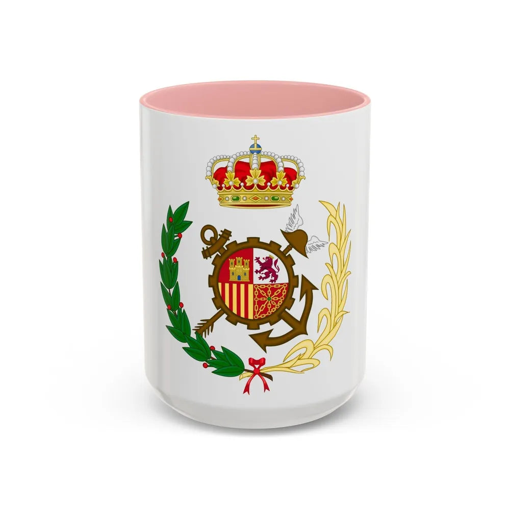 Spanish Customs Surveillance Service - Accent Coffee Mug-15oz-Pink-Go Mug Yourself