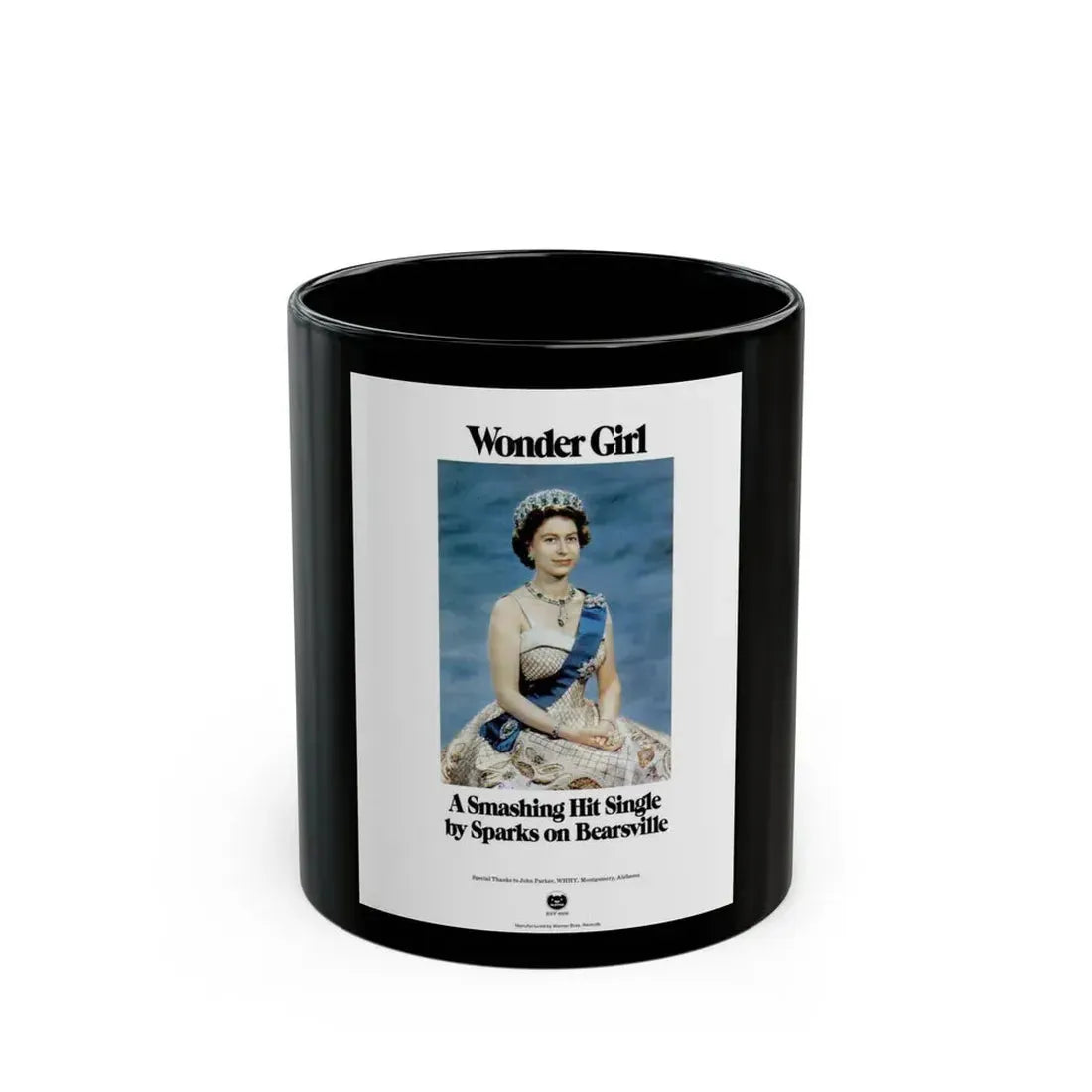 Sparks 1972 (Music Poster) Black Coffee Mug 11oz - Go Mug Yourself