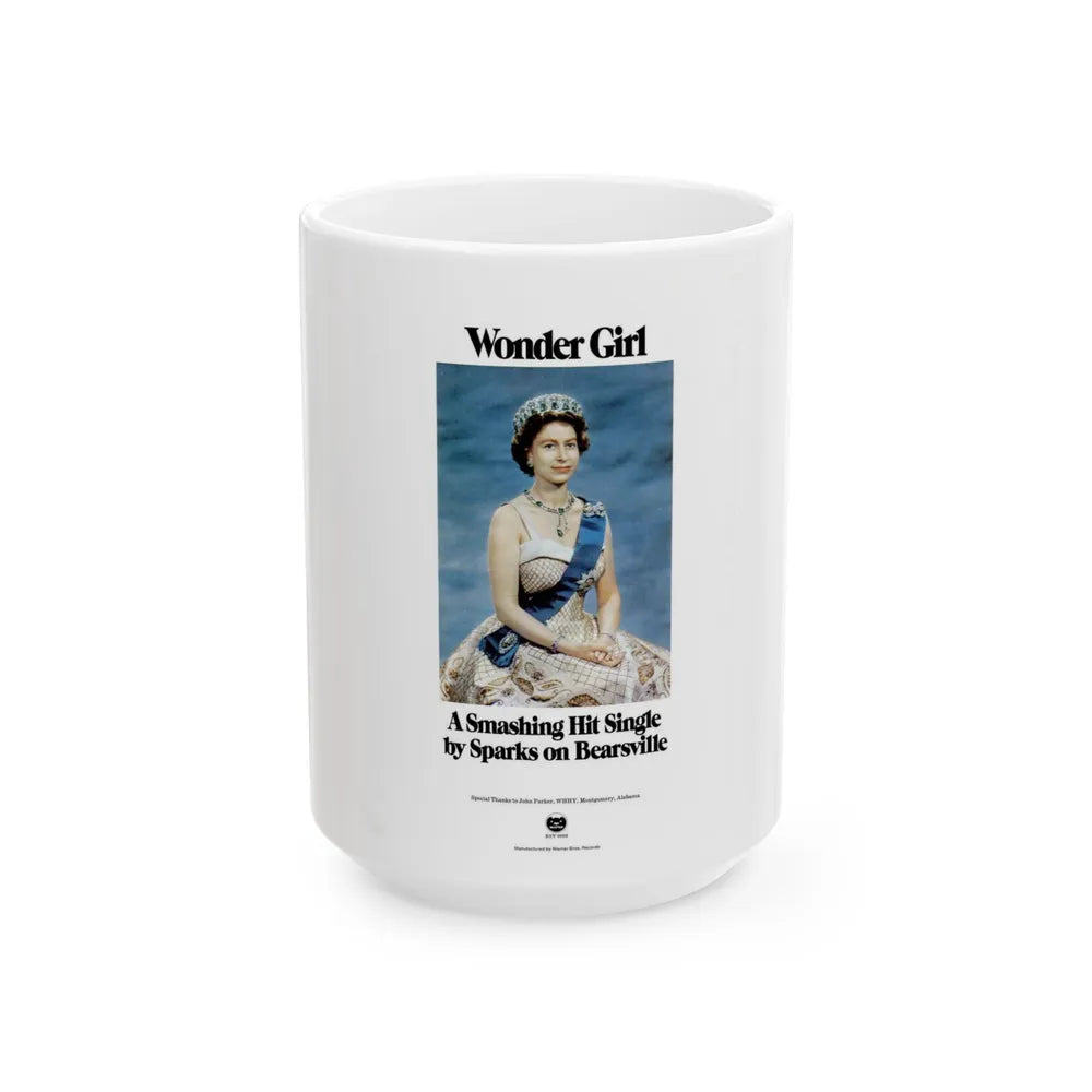 Sparks 1972 (Music Poster) White Coffee Mug-15oz-Go Mug Yourself