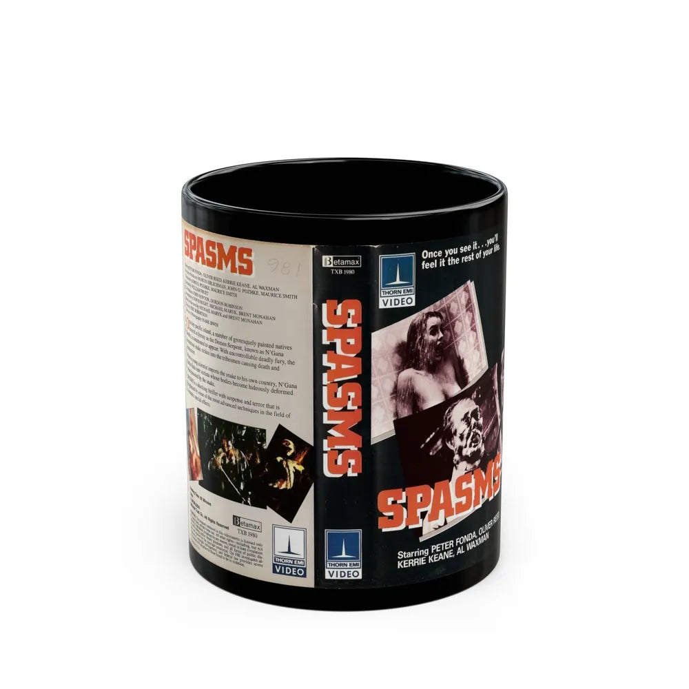 SPASMS (VHS COVER) - Black Coffee Mug-11oz-Go Mug Yourself