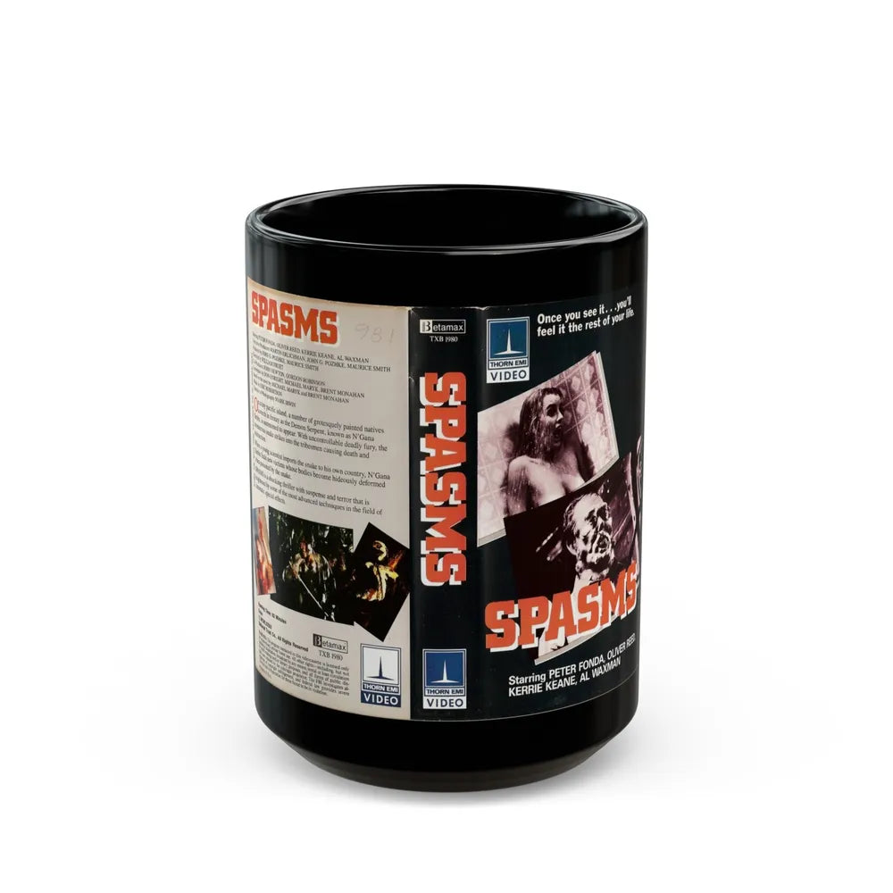 SPASMS (VHS COVER) - Black Coffee Mug-15oz-Go Mug Yourself