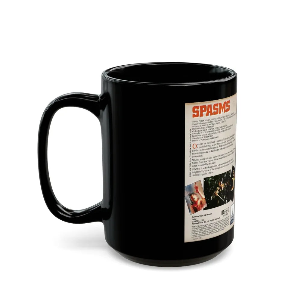 SPASMS (VHS COVER) - Black Coffee Mug-Go Mug Yourself