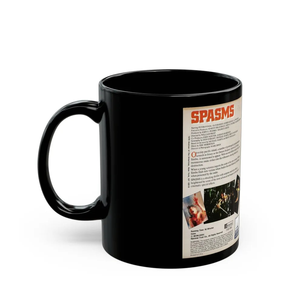 SPASMS (VHS COVER) - Black Coffee Mug-Go Mug Yourself