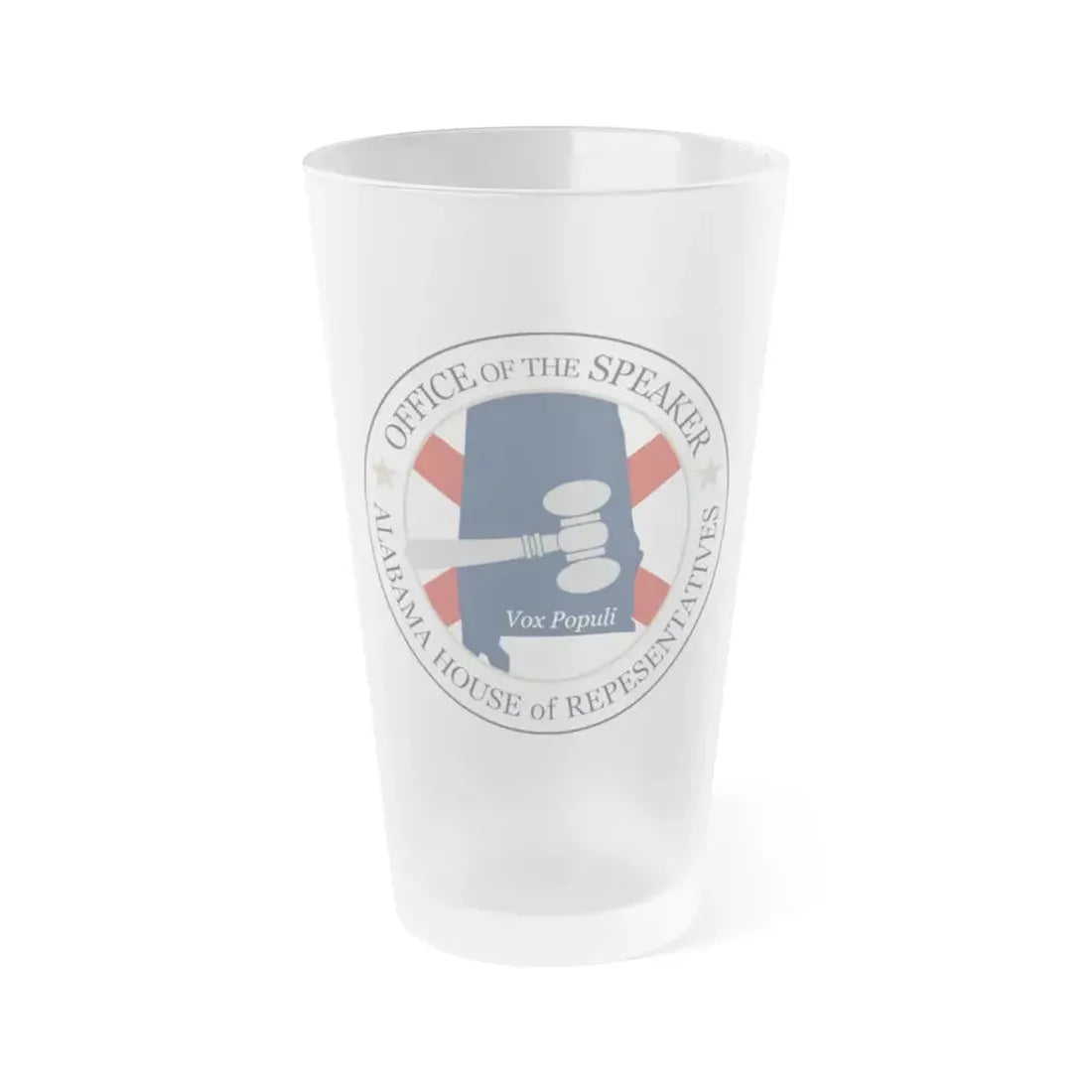Speaker of the House of Alabama - Frosted Pint Glass 16oz 16oz Frosted - Go Mug Yourself