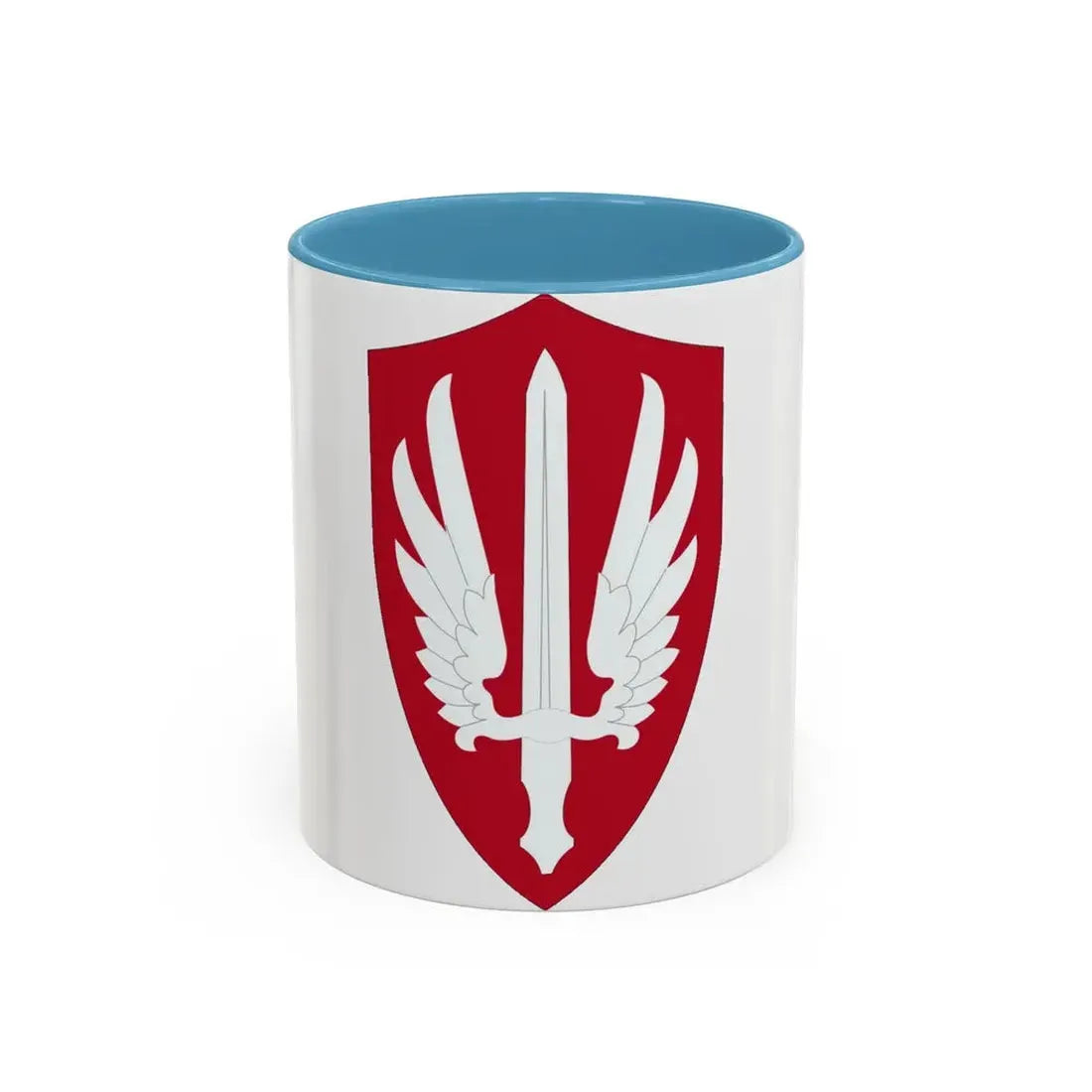Special Category With Air Force SCARWAF (U.S. Army) Accent Coffee Mug 11oz Light Blue - Go Mug Yourself