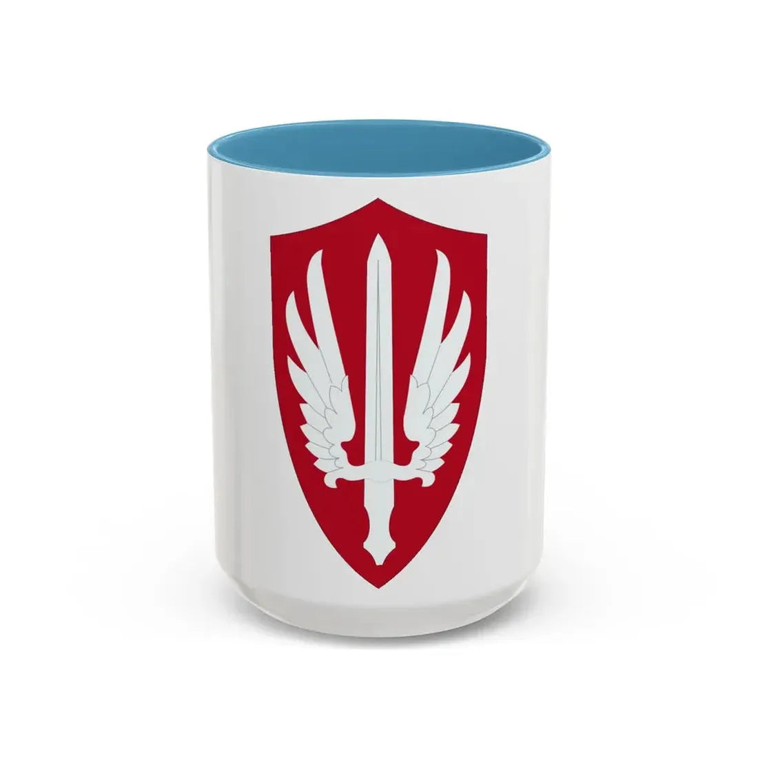 Special Category With Air Force SCARWAF (U.S. Army) Accent Coffee Mug 15oz Light Blue - Go Mug Yourself