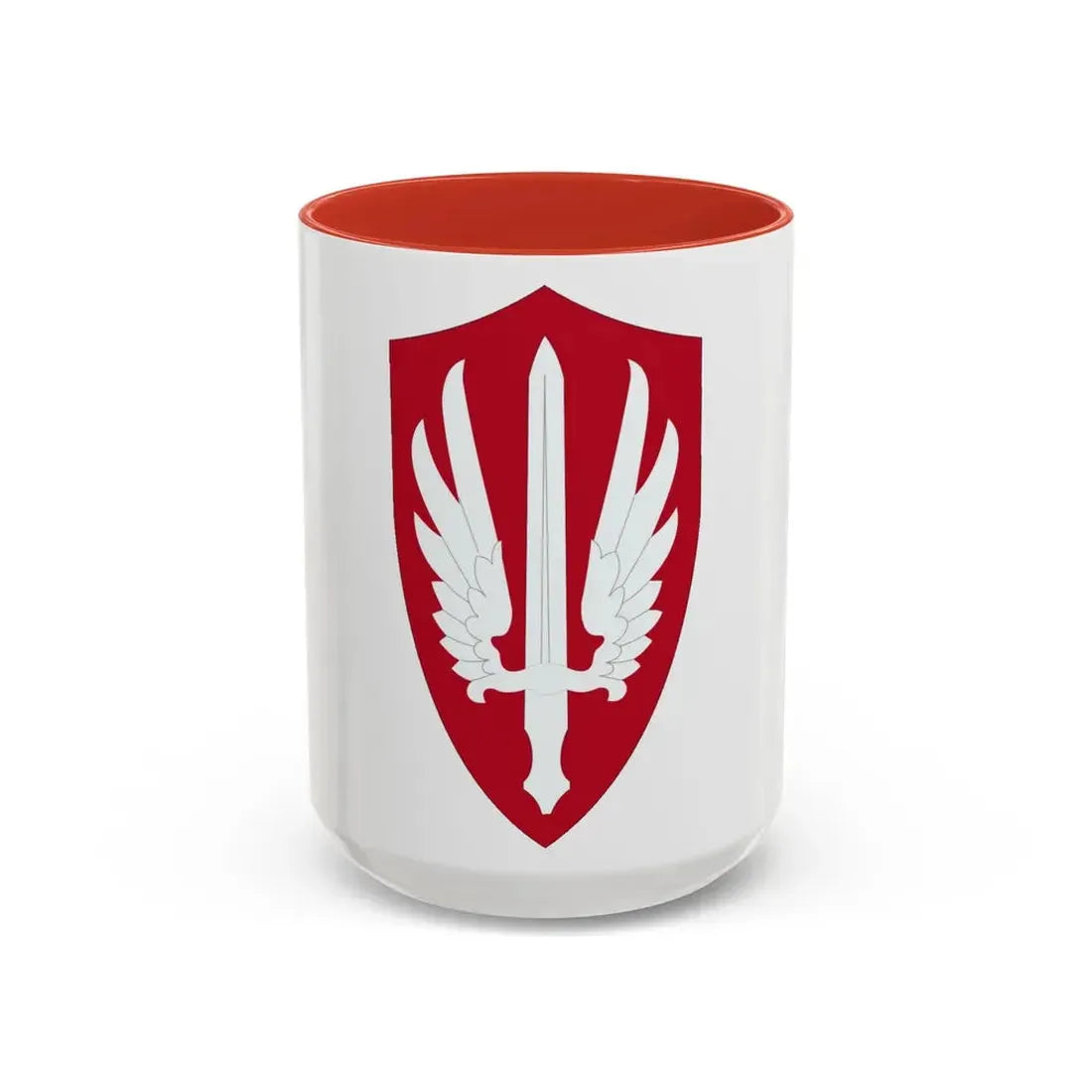 Special Category With Air Force SCARWAF (U.S. Army) Accent Coffee Mug 15oz Red - Go Mug Yourself
