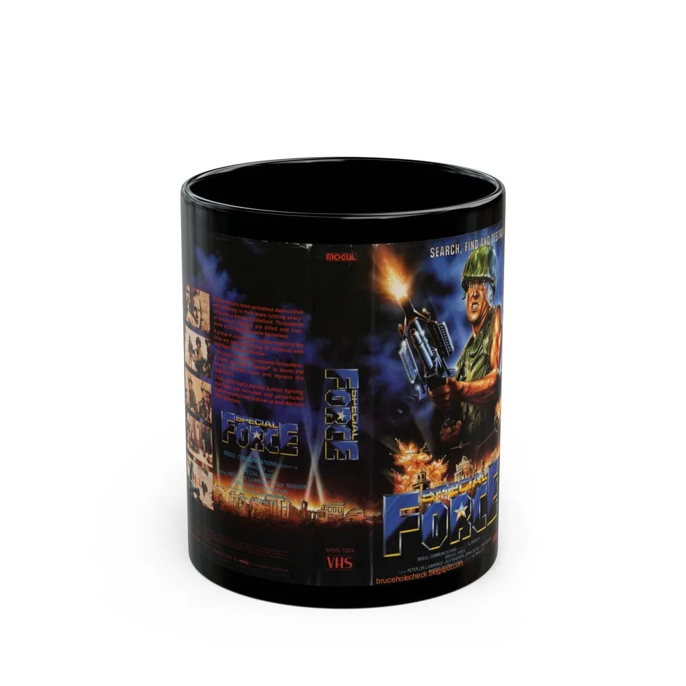 SPECIAL FORCE (VHS COVER) - Black Coffee Mug-11oz-Go Mug Yourself