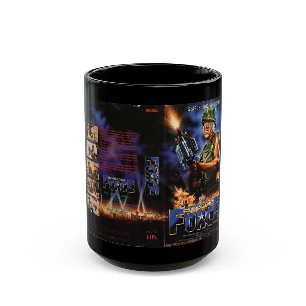 SPECIAL FORCE (VHS COVER) - Black Coffee Mug-15oz-Go Mug Yourself