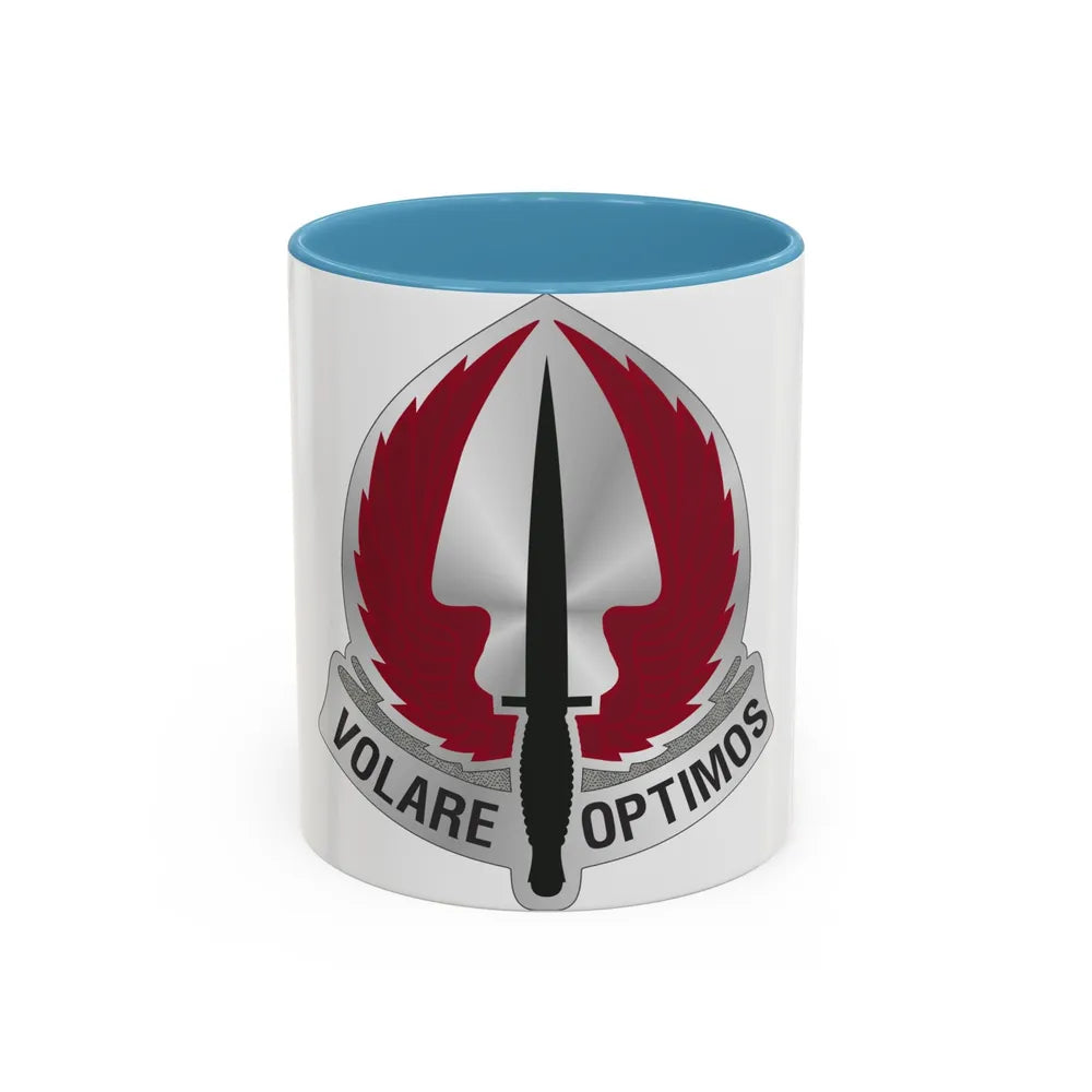 Special Operations Aviation Command 2 (U.S. Army) Accent Coffee Mug 11oz Light Blue - Go Mug Yourself