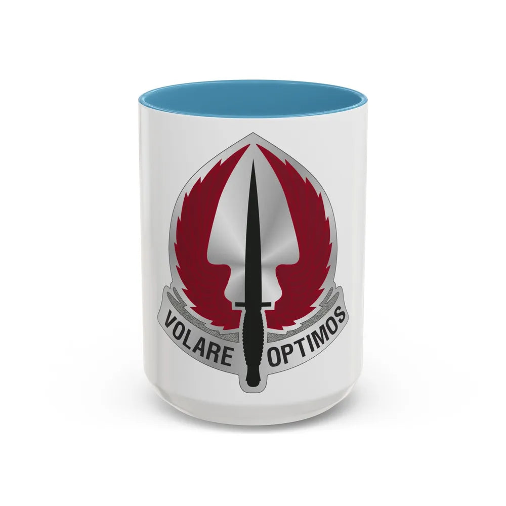 Special Operations Aviation Command 2 (U.S. Army) Accent Coffee Mug 15oz Light Blue - Go Mug Yourself