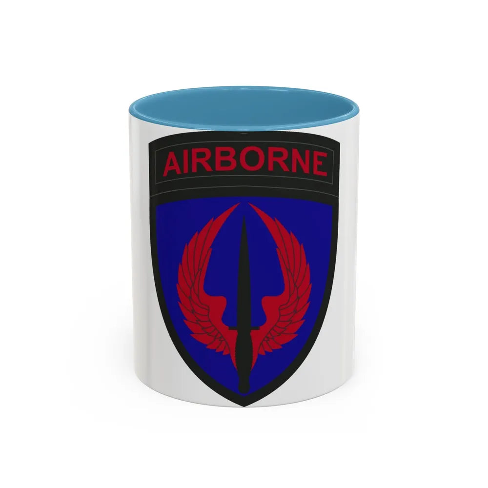 Special Operations Aviation Command (U.S. Army) Accent Coffee Mug 11oz Light Blue - Go Mug Yourself