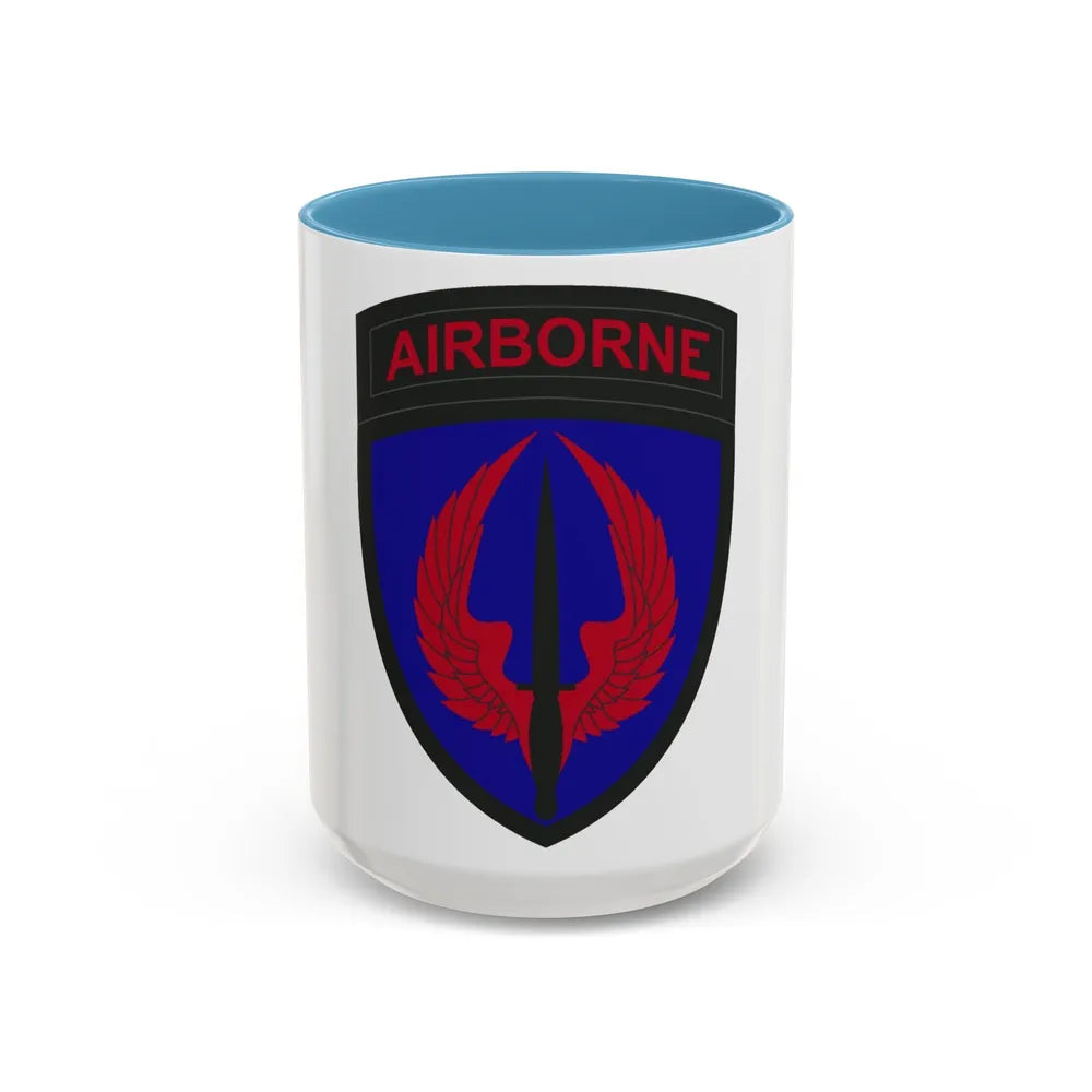 Special Operations Aviation Command (U.S. Army) Accent Coffee Mug 15oz Light Blue - Go Mug Yourself