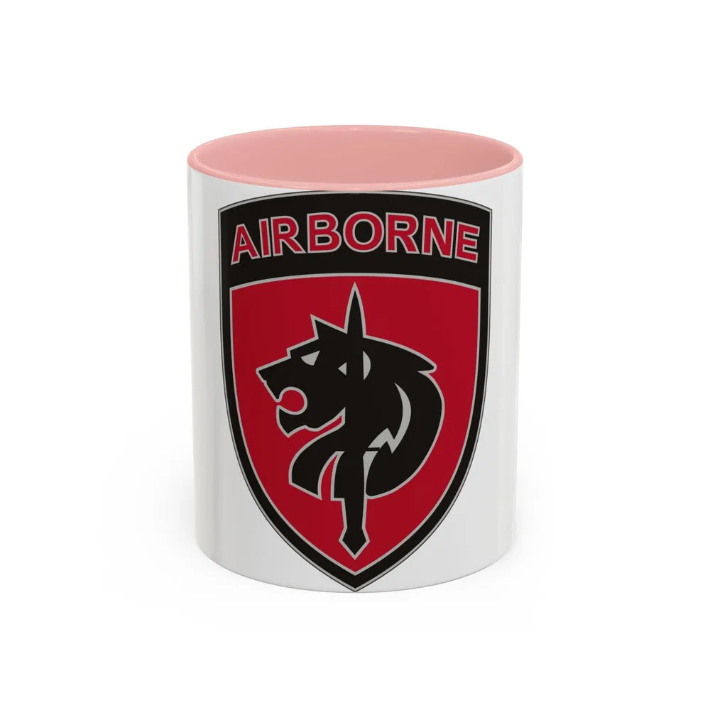 Special Operations Command Africa (U.S. Army) Accent Coffee Mug 11oz Pink - Go Mug Yourself