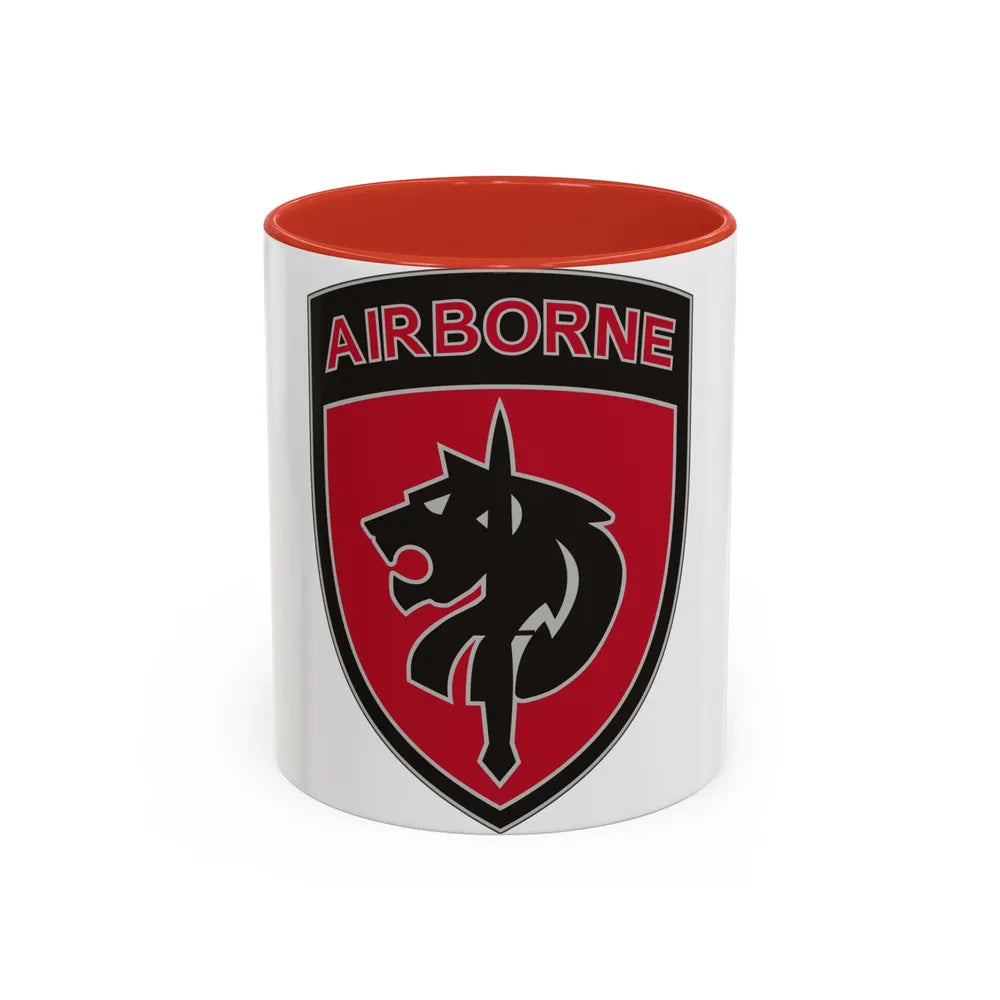 Special Operations Command Africa (U.S. Army) Accent Coffee Mug 11oz Red - Go Mug Yourself