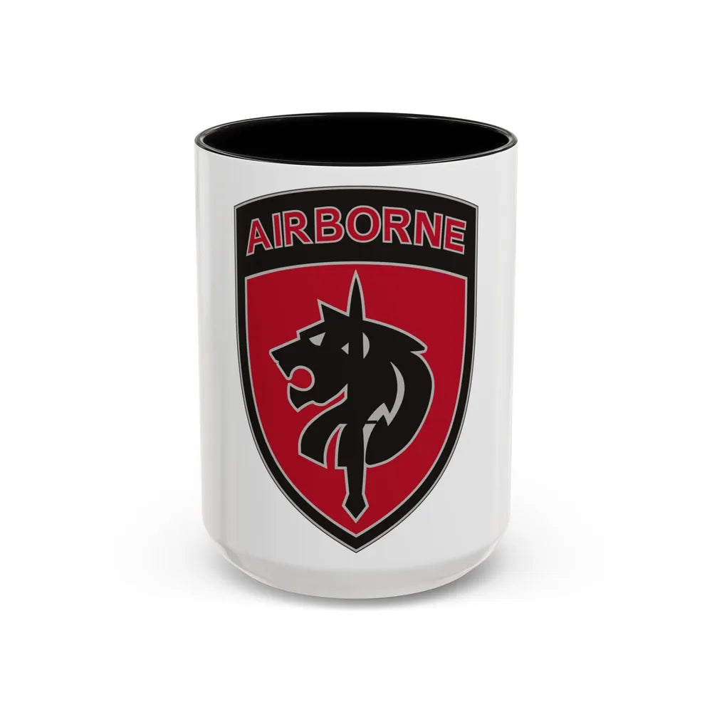 Special Operations Command Africa (U.S. Army) Accent Coffee Mug 15oz Black - Go Mug Yourself