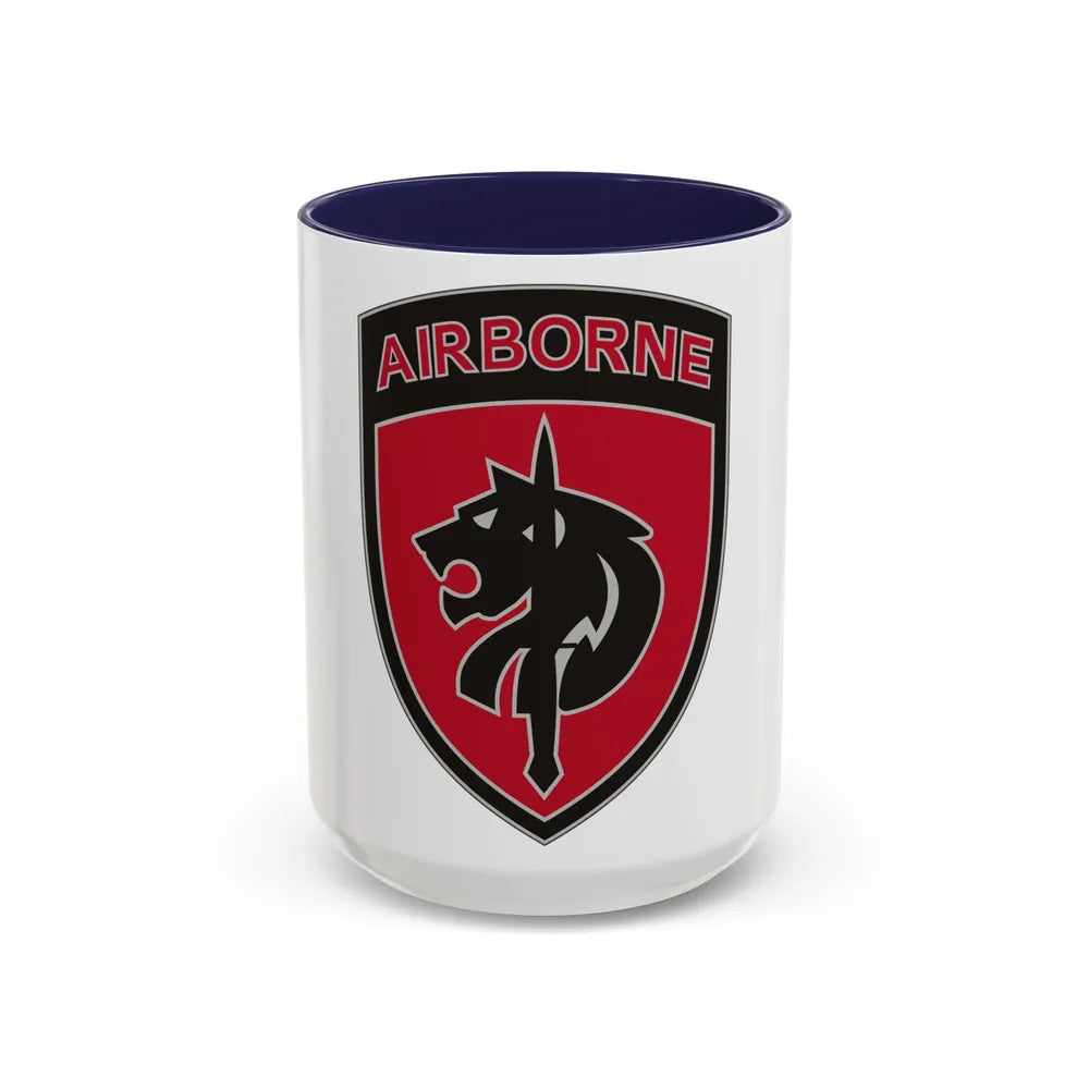 Special Operations Command Africa (U.S. Army) Accent Coffee Mug 15oz Navy - Go Mug Yourself